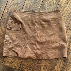 J. Crew Tan Suede Pencil Skirt -vintage!